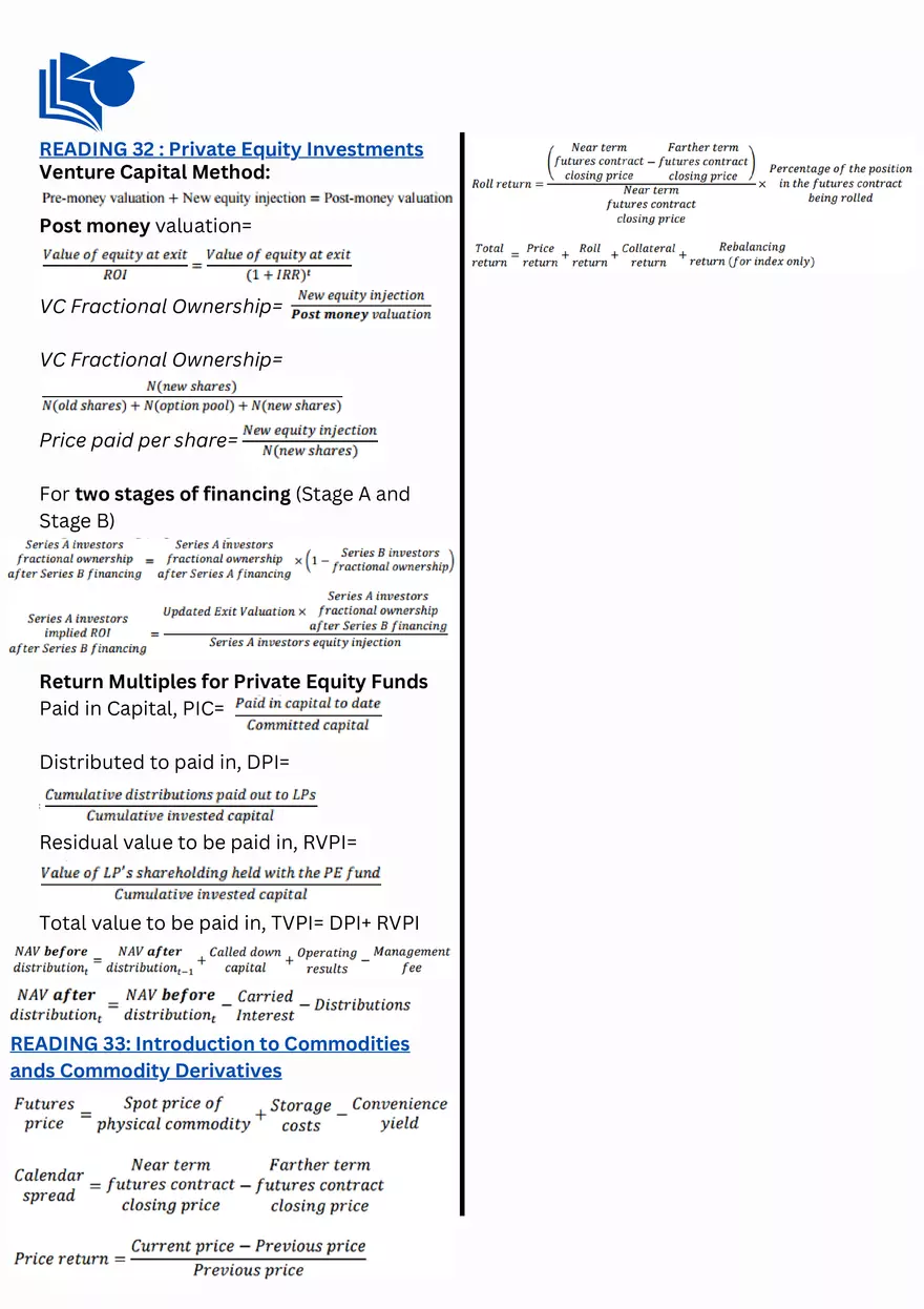 CFA Level 2: Education Quick Sheet - Page 14