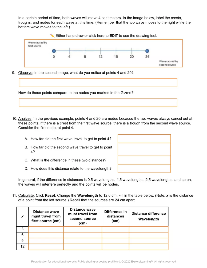 Student Exploration: Ripple Tank - Page 7