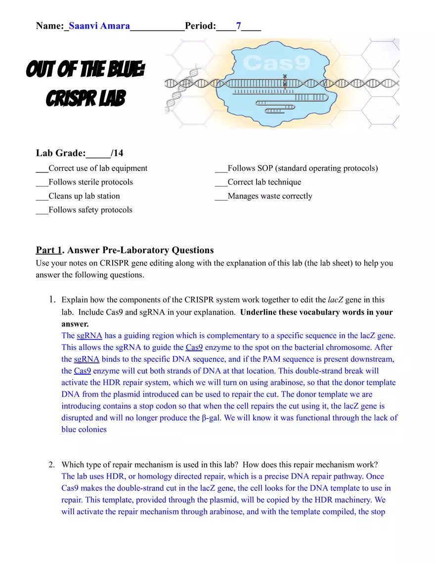 Out of the Blue CRISPR - Page 1