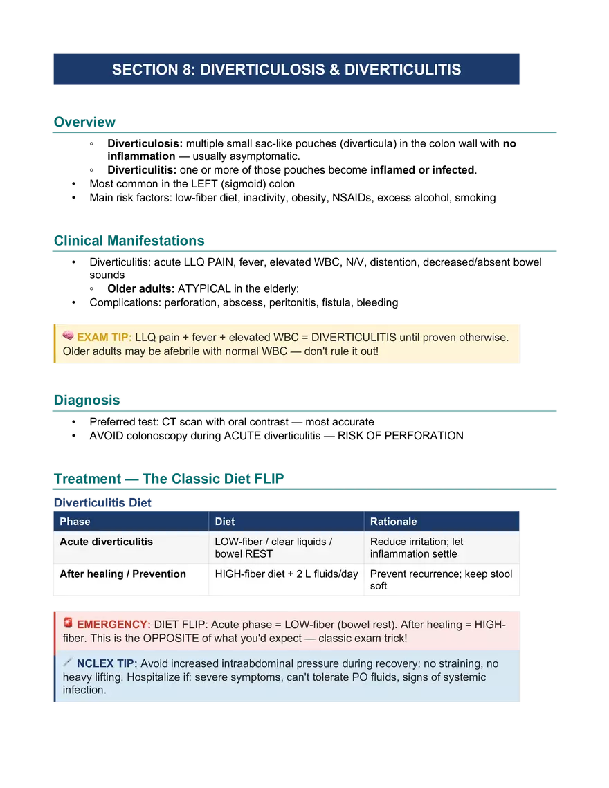 Lower GI: Study Guide Final - Page 12