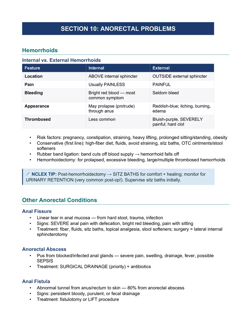 Lower GI: Study Guide Final - Page 16