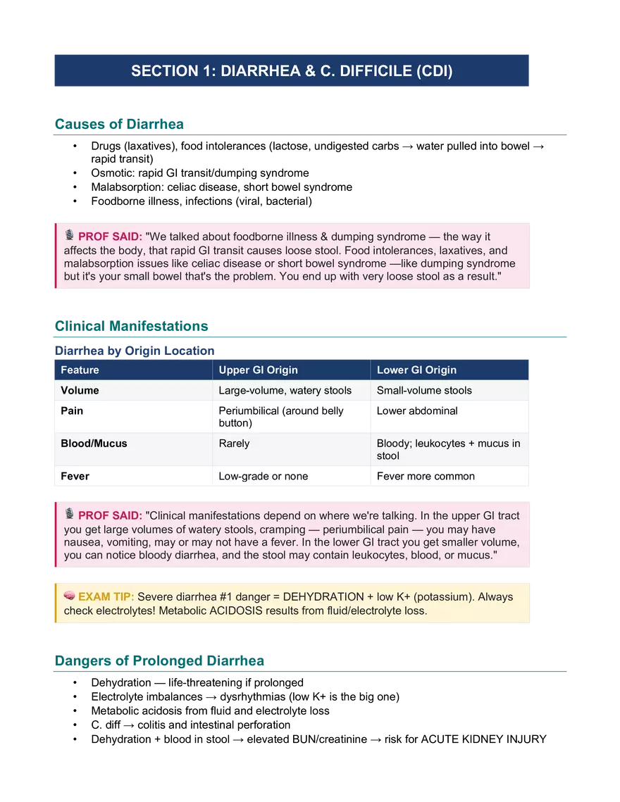 Lower GI: Study Guide Final - Page 2