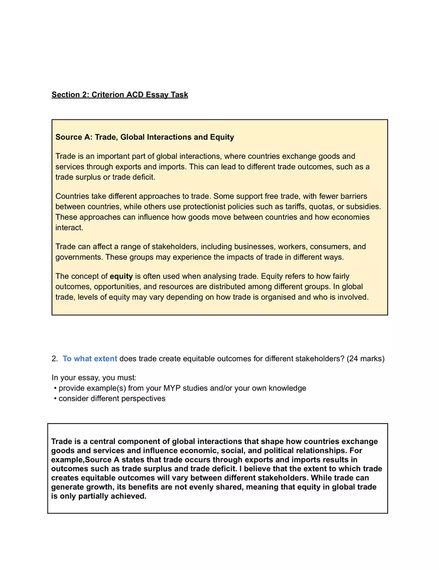 Grade 10 Integrated Humanities - Summative Assessment - Page 3