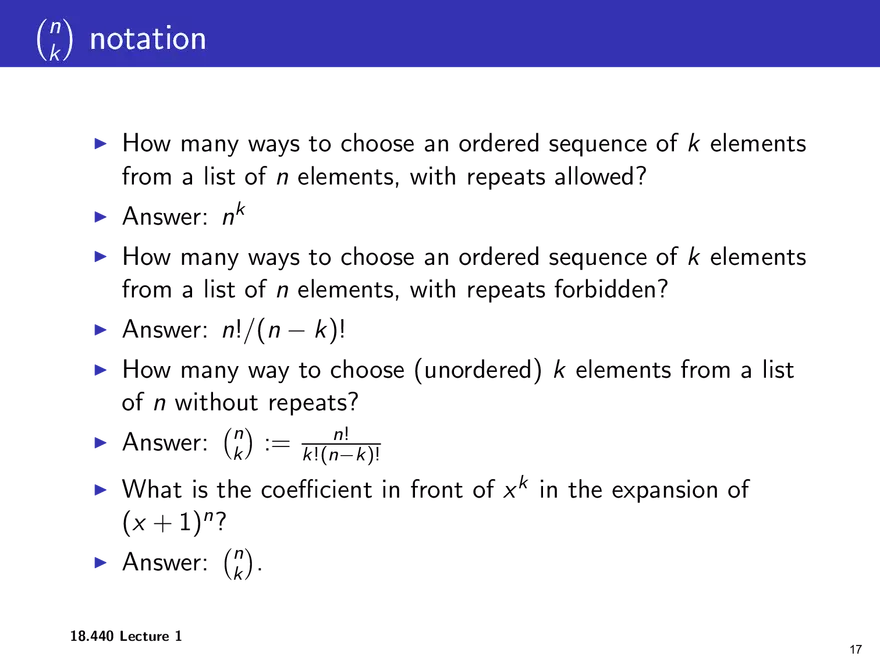Lecture 1: Permutations and combinations - Page 9