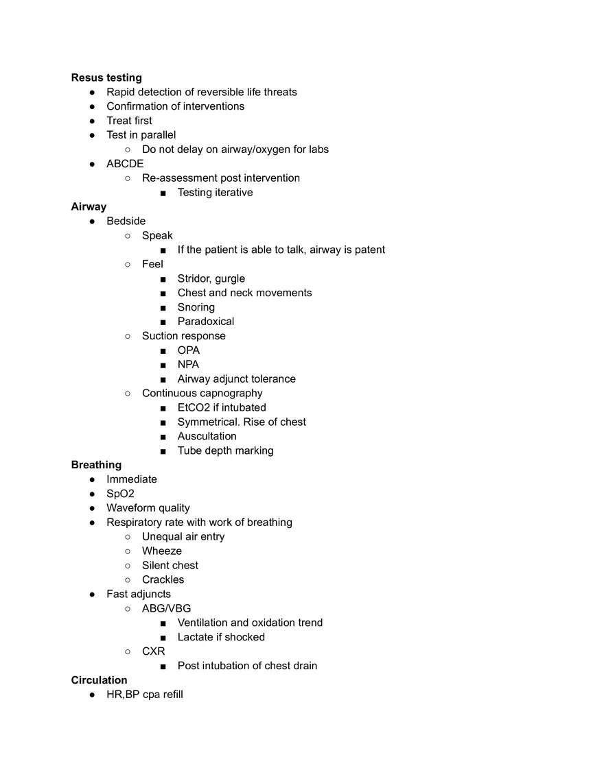 Resus Testing - Page 1