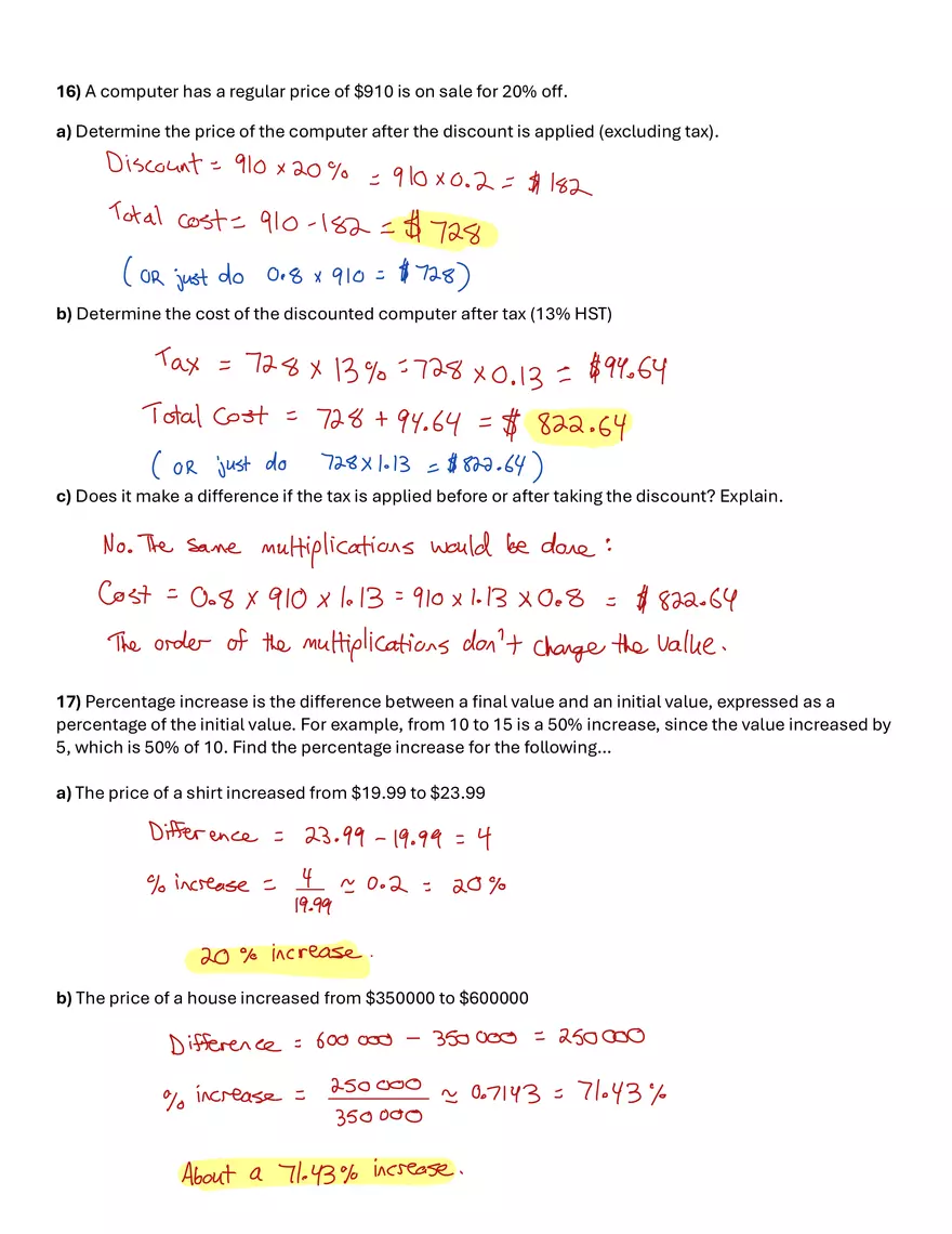 Worksheet 3 – Ratios, Rates, and Proportions - Page 5
