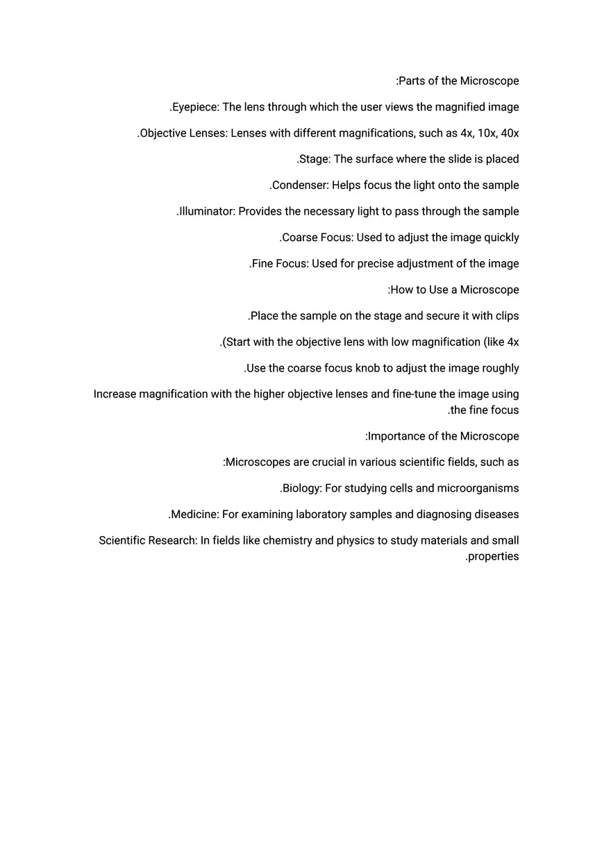Microscope Lecture - Introduction - Page 2