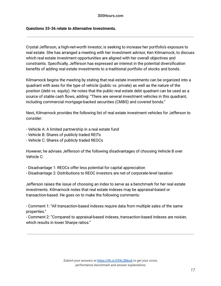 CFA Level 2 Mock Exam - Page 9