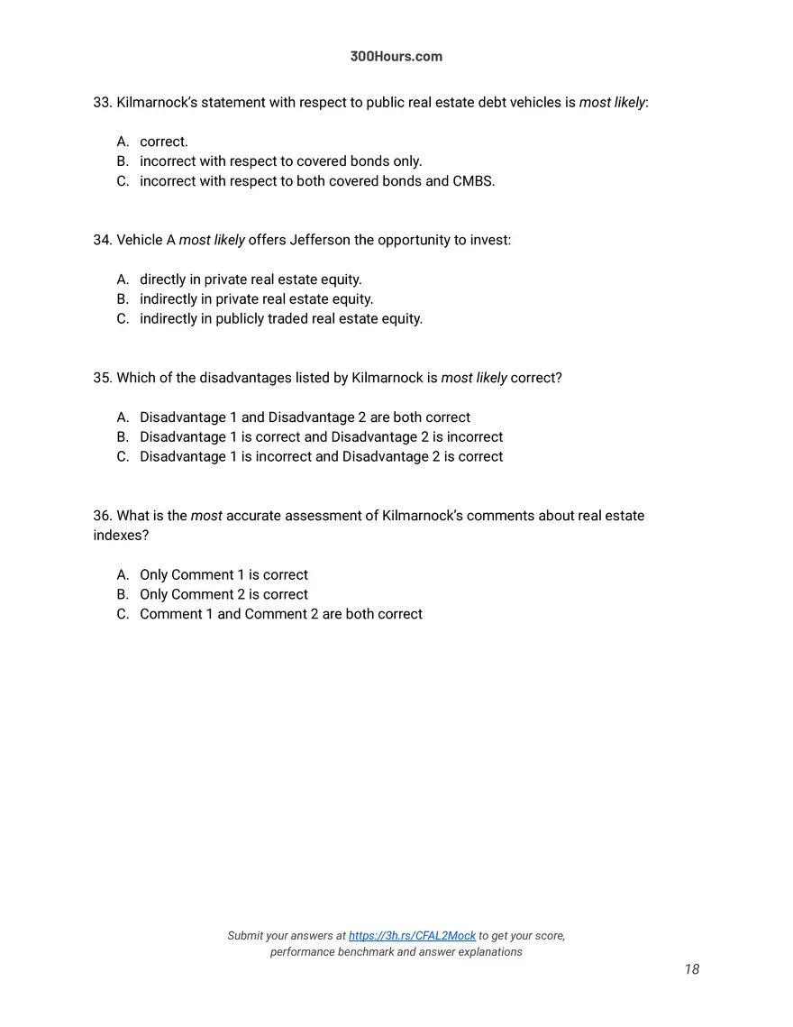 CFA Level 2 Mock Exam - Page 10
