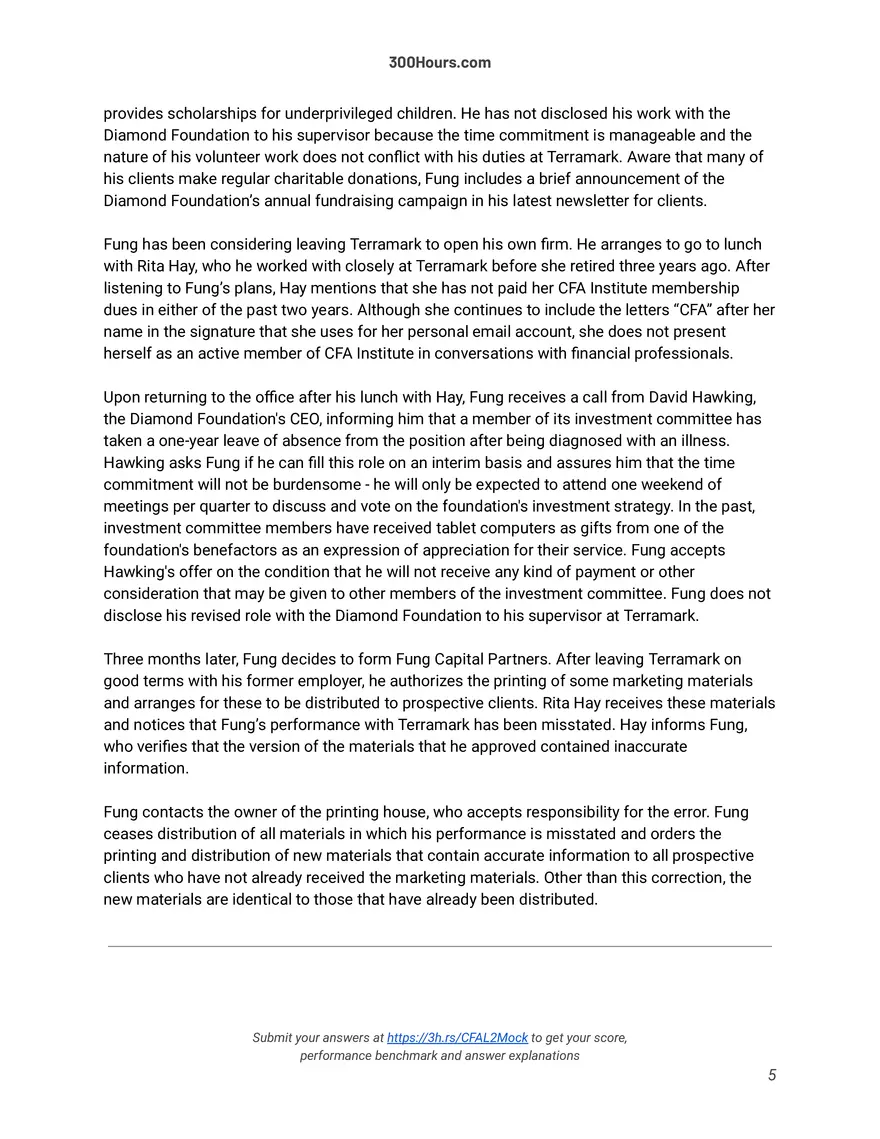 CFA Level 2 Mock Exam - Page 17