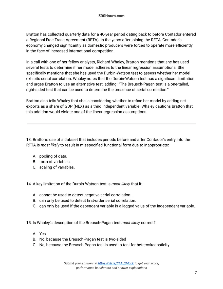 CFA Level 2 Mock Exam - Page 19