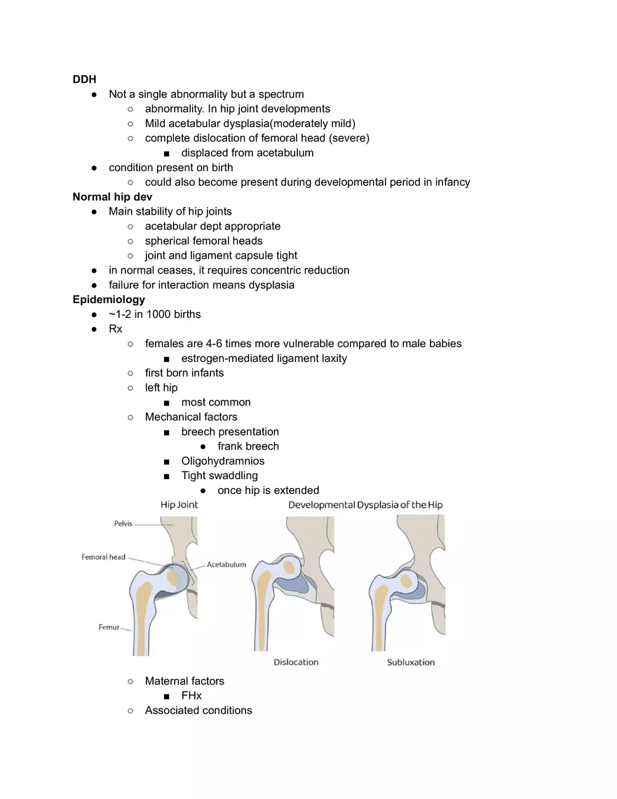 Developmental Dysplasia of the Hip - Page 1