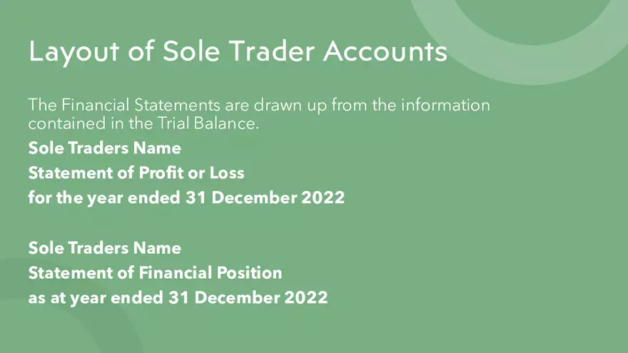 Financial Statements - Sole Trader vs Limited Company - Page 6