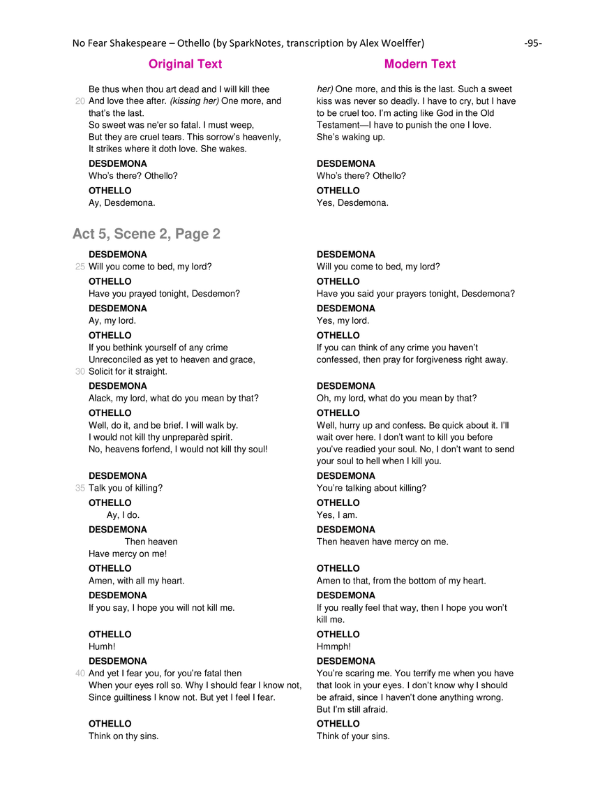 Othello Modern Translation - Page 103