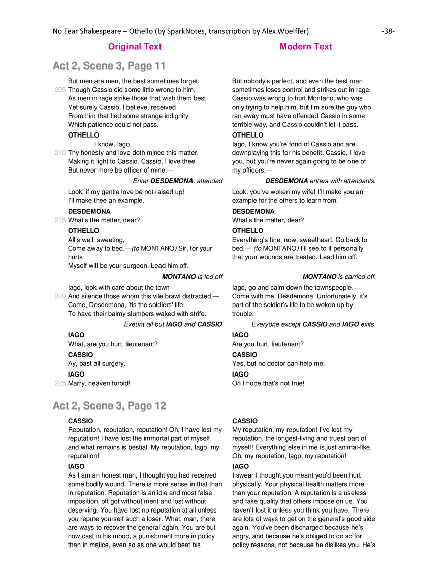 Othello Modern Translation - Page 40