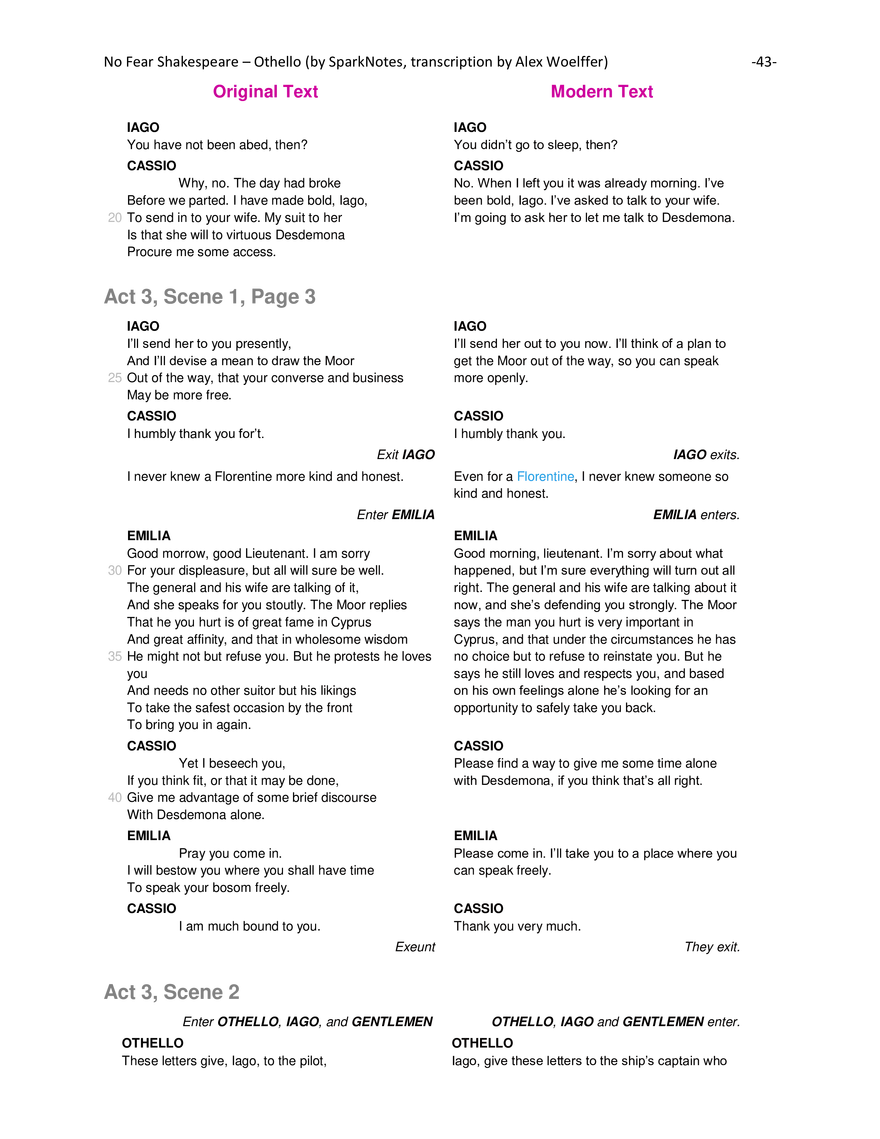 Othello Modern Translation - Page 46