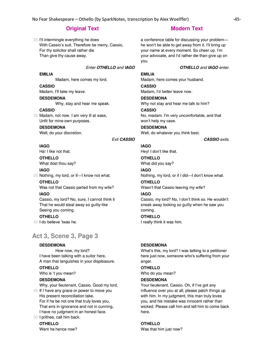 Othello Modern Translation - Page 48