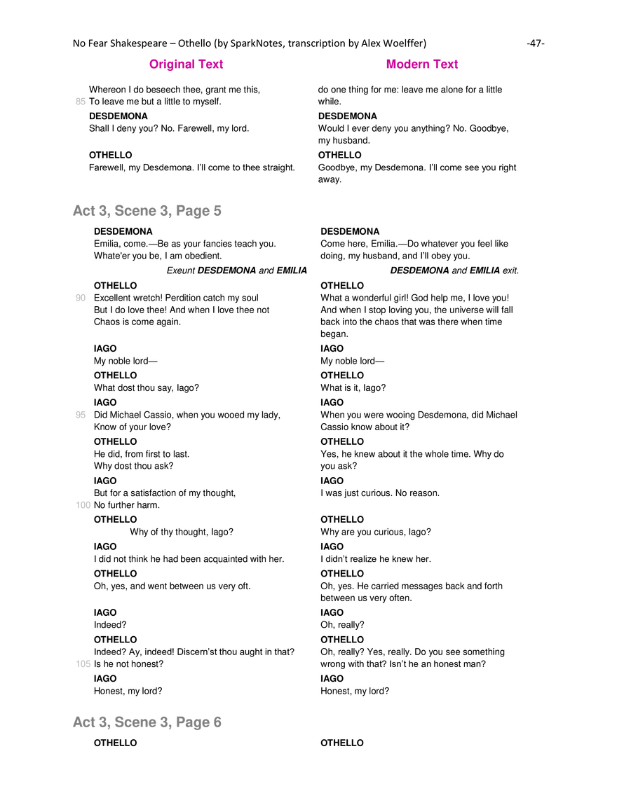 Othello Modern Translation - Page 50
