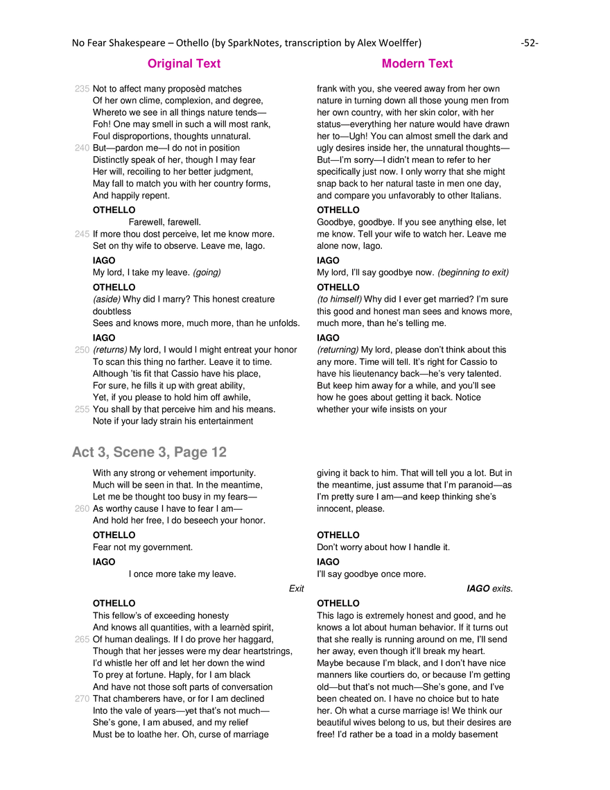 Othello Modern Translation - Page 56