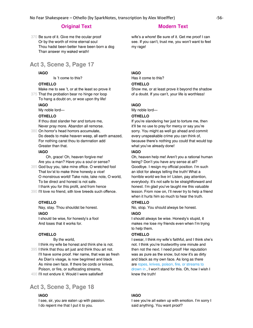 Othello Modern Translation - Page 60