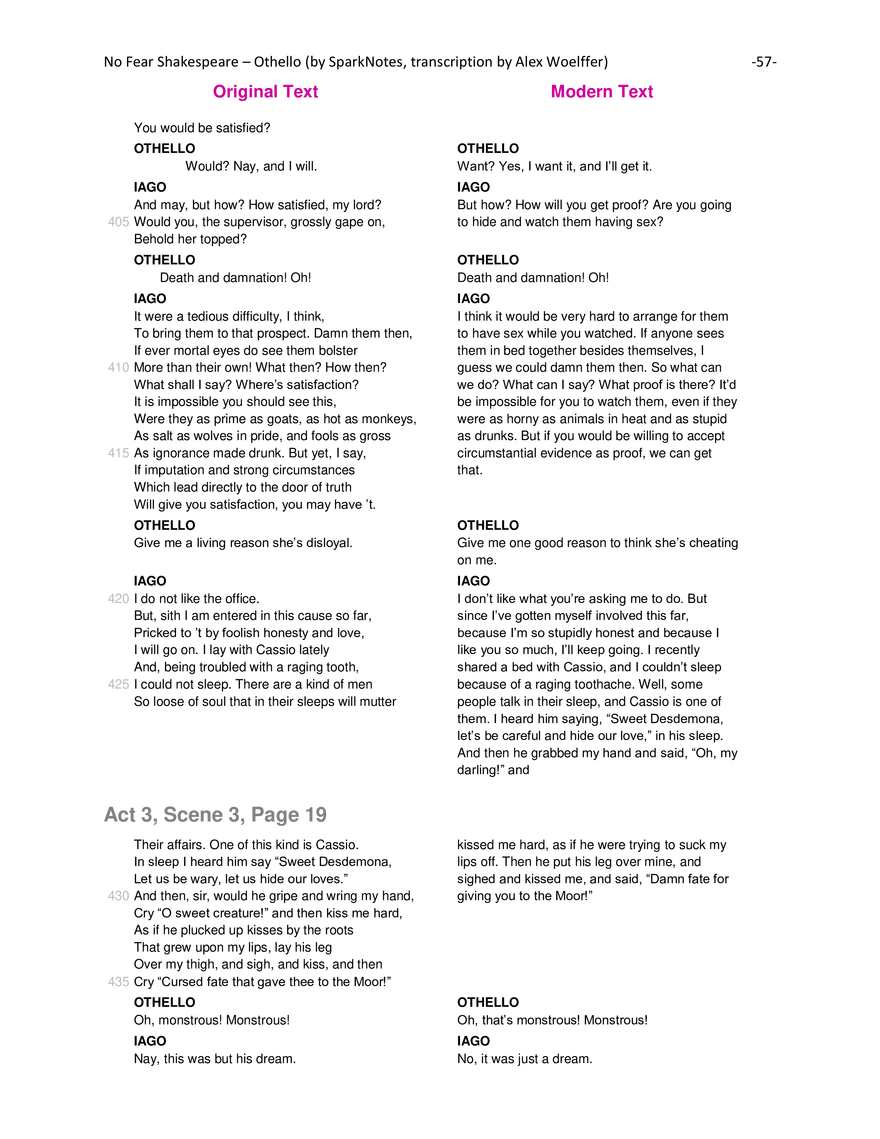 Othello Modern Translation - Page 61