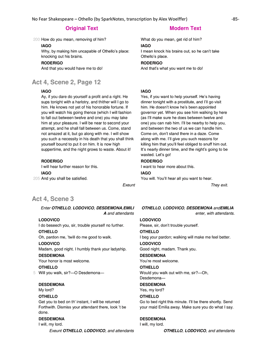 Othello Modern Translation - Page 92