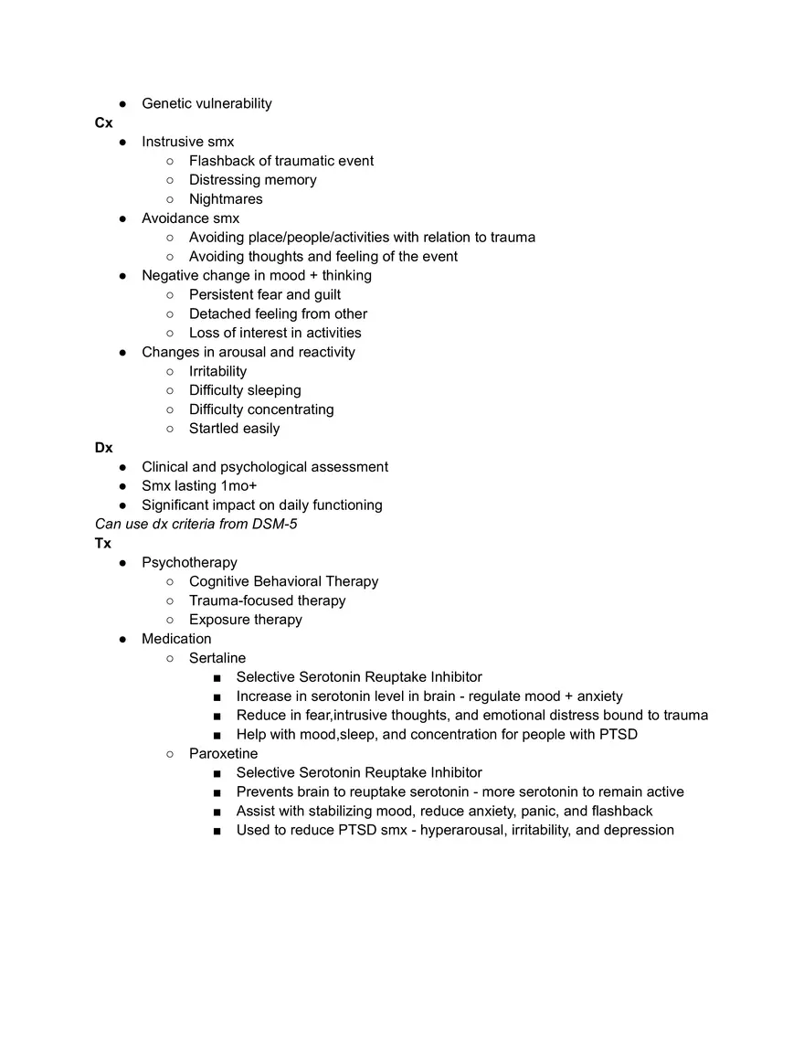 Post-Traumatic Stress Disorder - Page 2