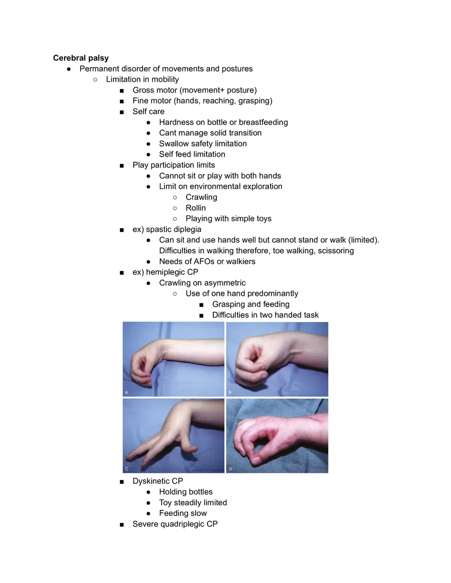 Cerebral Palsy - Page 1