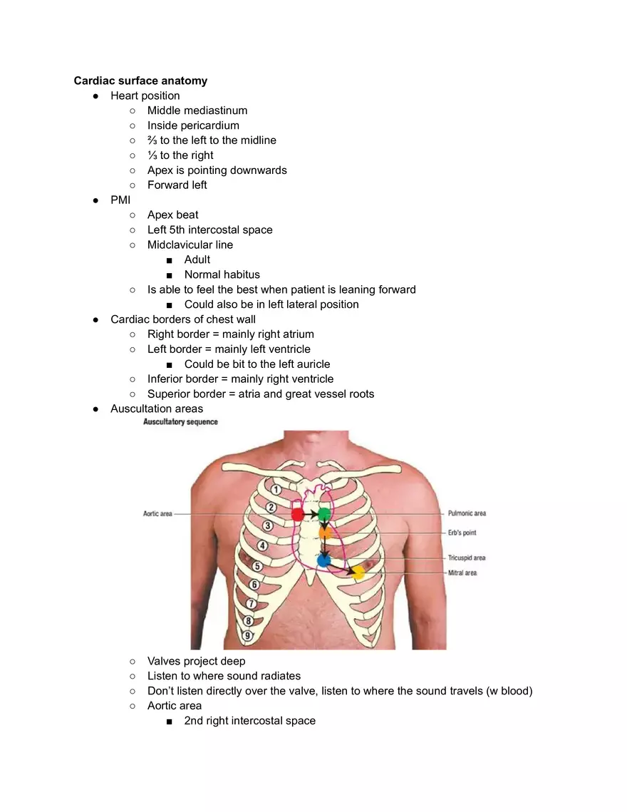 Cardiac Surface Anatomy - Page 1