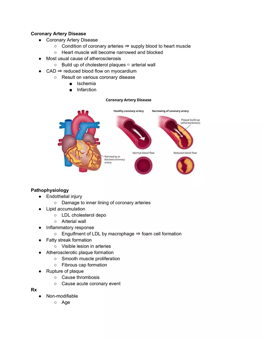 Coronary Artery Disease - Page 1