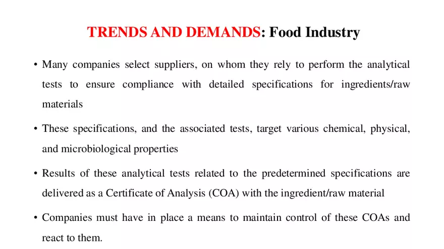 Food Analysis Introduction - Page 24