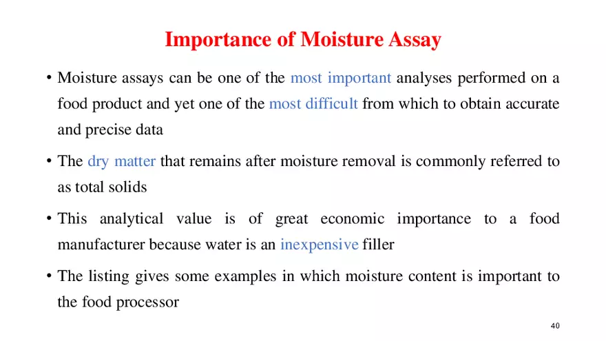 Food Analysis Introduction - Page 34