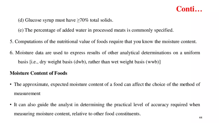 Food Analysis Introduction - Page 39