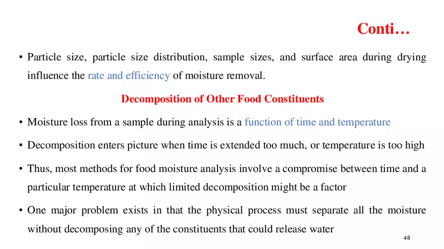 Food Analysis Introduction - Page 43
