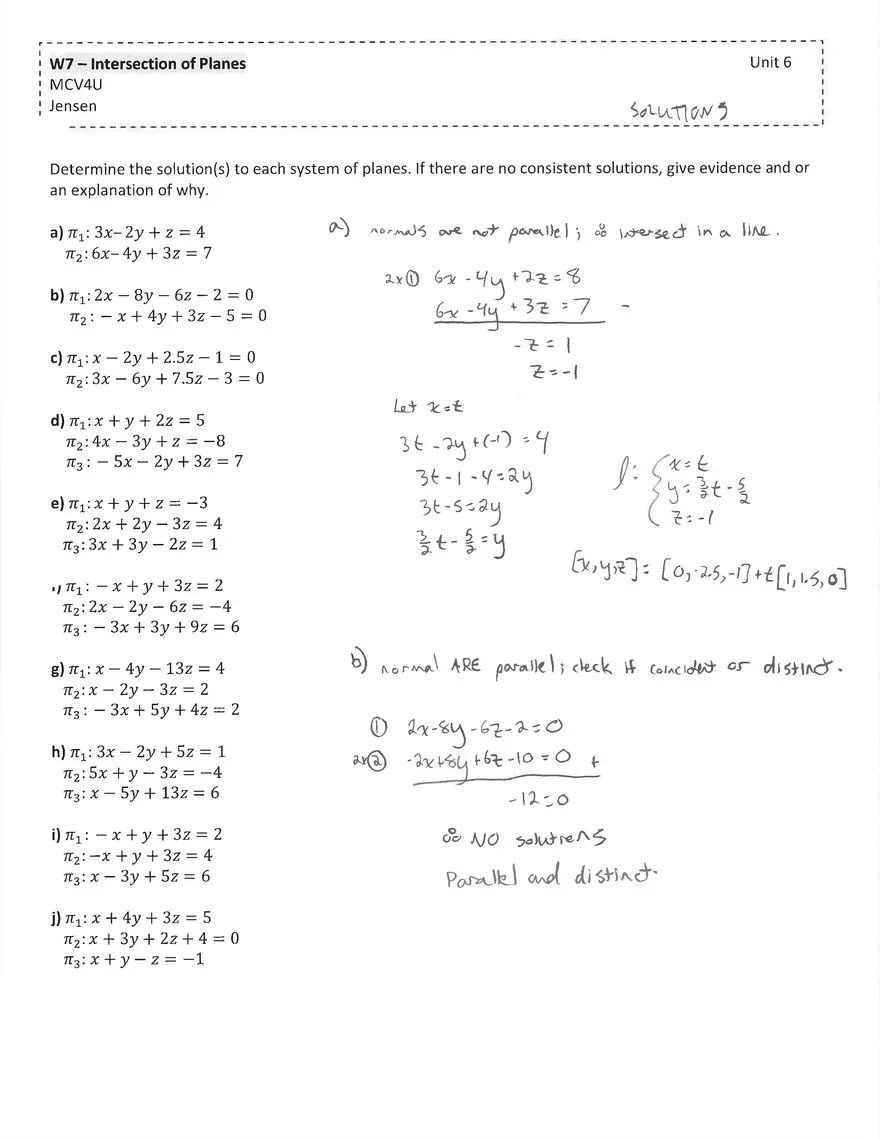 W7 - Intersection of Planes - Page 1