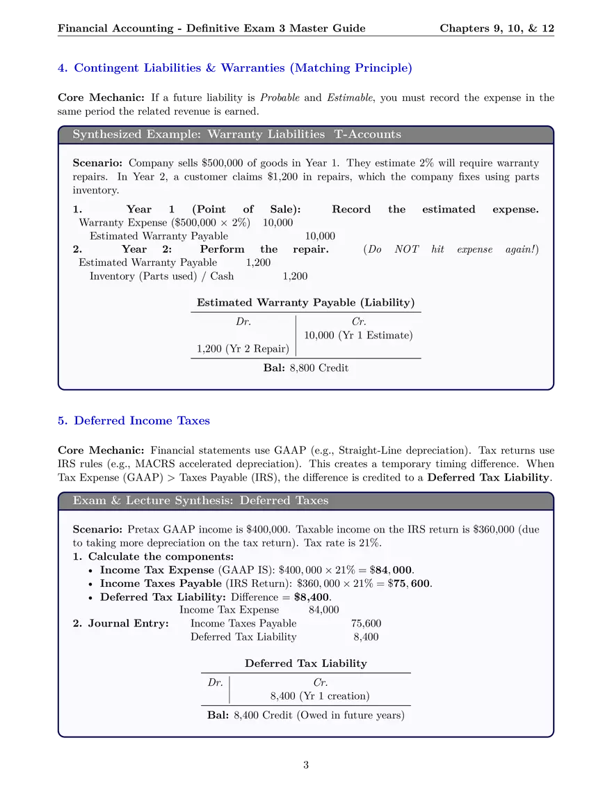 Financial Accounting - Definitive Exam 3 Master Guide - Page 3