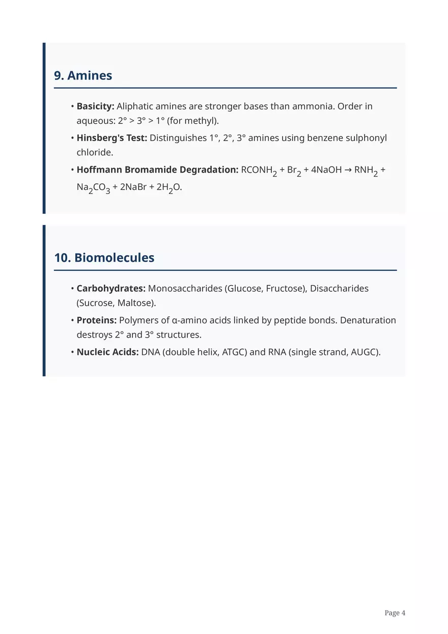 Class 12 Chemistry: Complete Revision Notes - Page 4