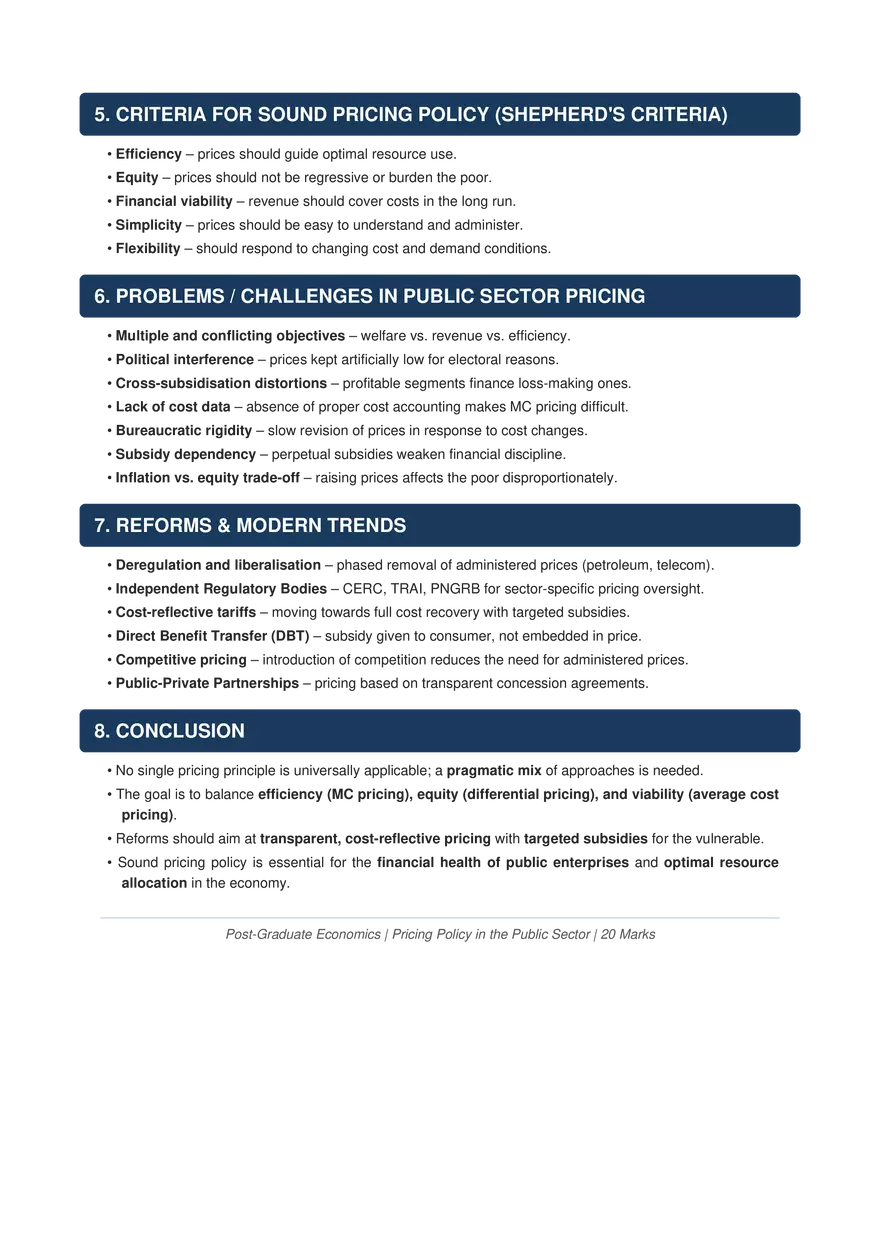 Pricing Policy In Public Sector - Page 3