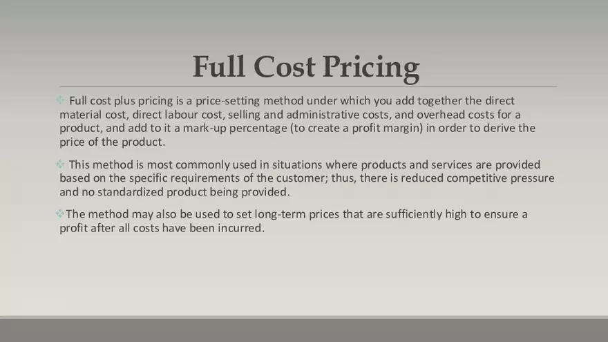 Pricing Policy and Strategies - Page 8