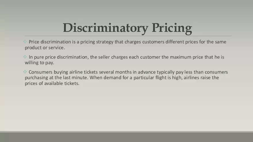 Pricing Policy and Strategies - Page 6
