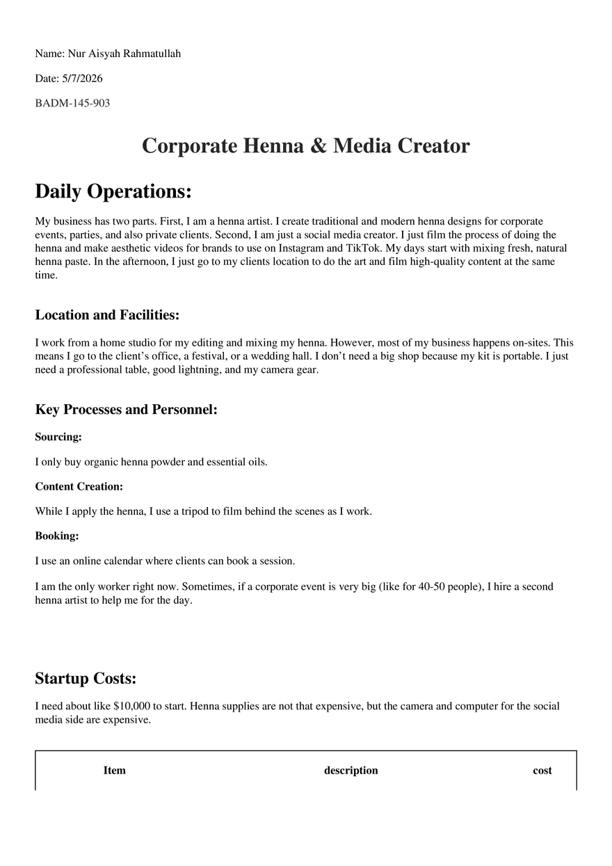Corporate Henna & Media - Page 1