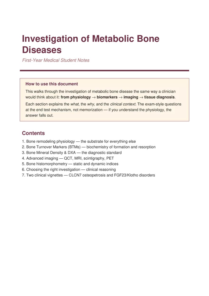 Bone Diseases Explained Simply - Page 1