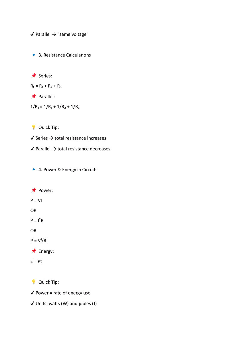 Physics Cheatsheet - Page 7