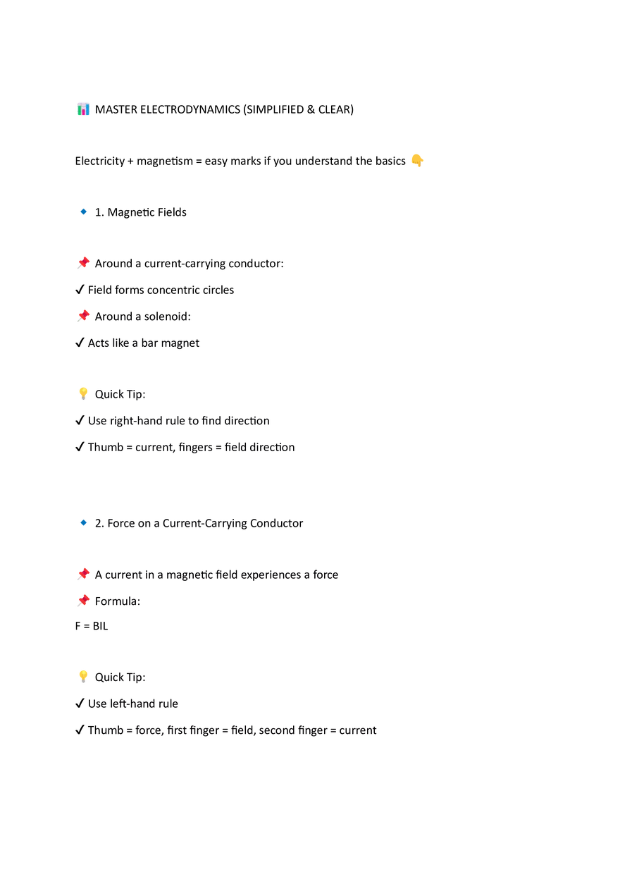 Physics Cheatsheet - Page 9