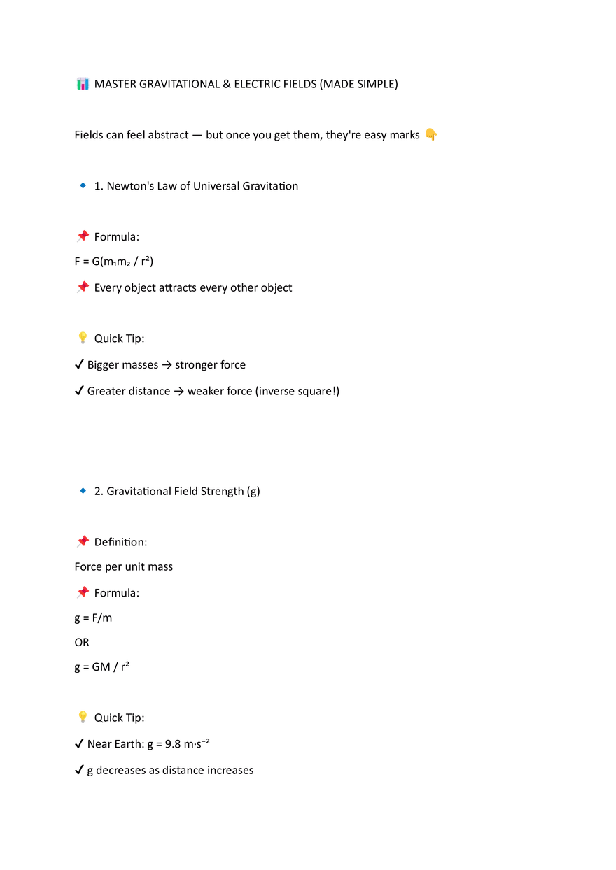 Physics Cheatsheet - Page 3