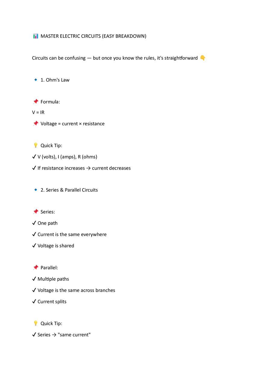 Physics Cheatsheet - Page 6