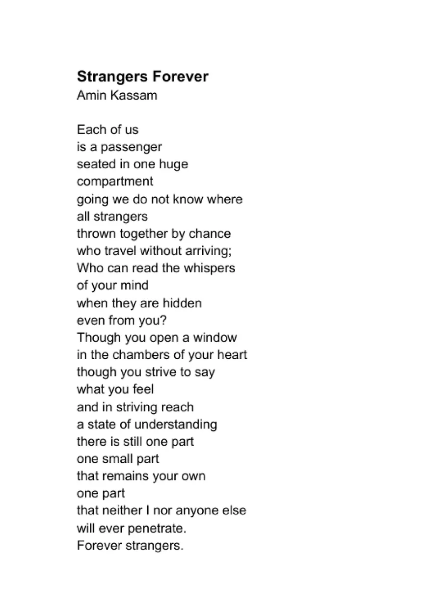 About the Poet: Amin Kassam - Page 1
