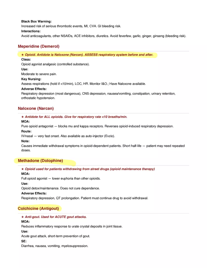 Final Exam Study Guide - Pharmacology - Page 13
