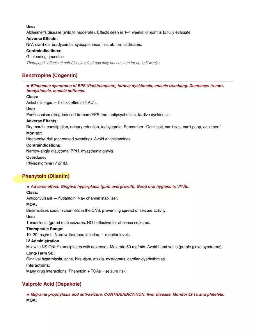 Final Exam Study Guide - Pharmacology - Page 17