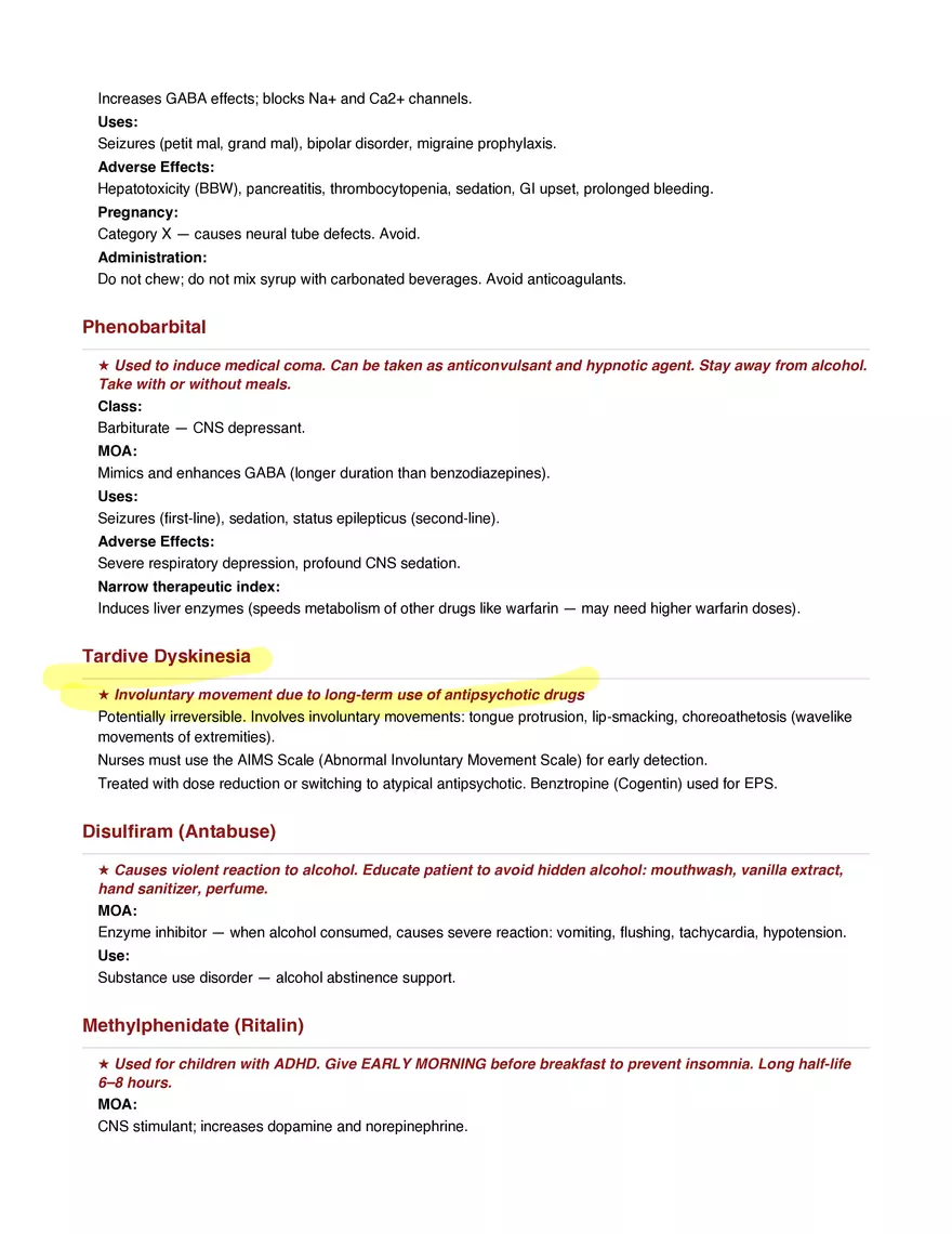Final Exam Study Guide - Pharmacology - Page 18